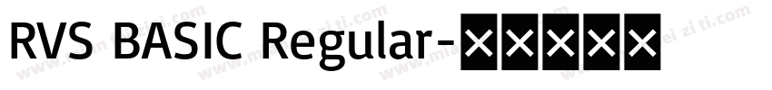 RVS BASIC Regular字体转换